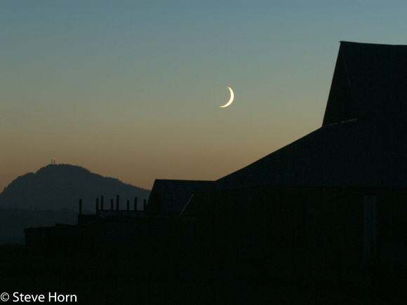 Barn at moonrise, Skagit Valley